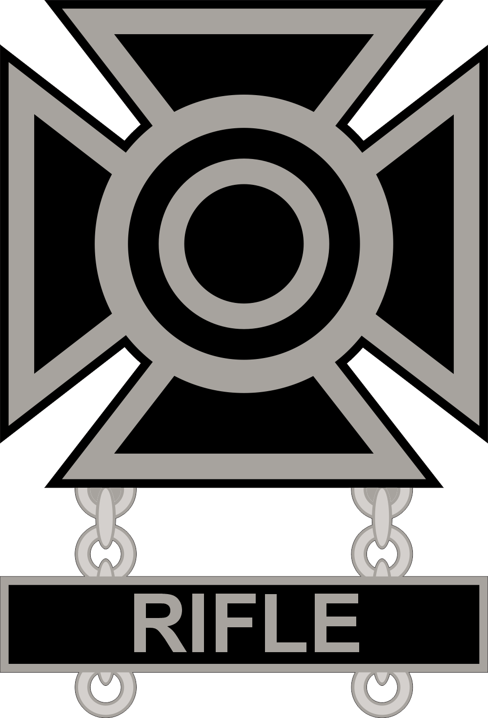 Army Sharpshooter Weapons Single Qualification Badge Decal