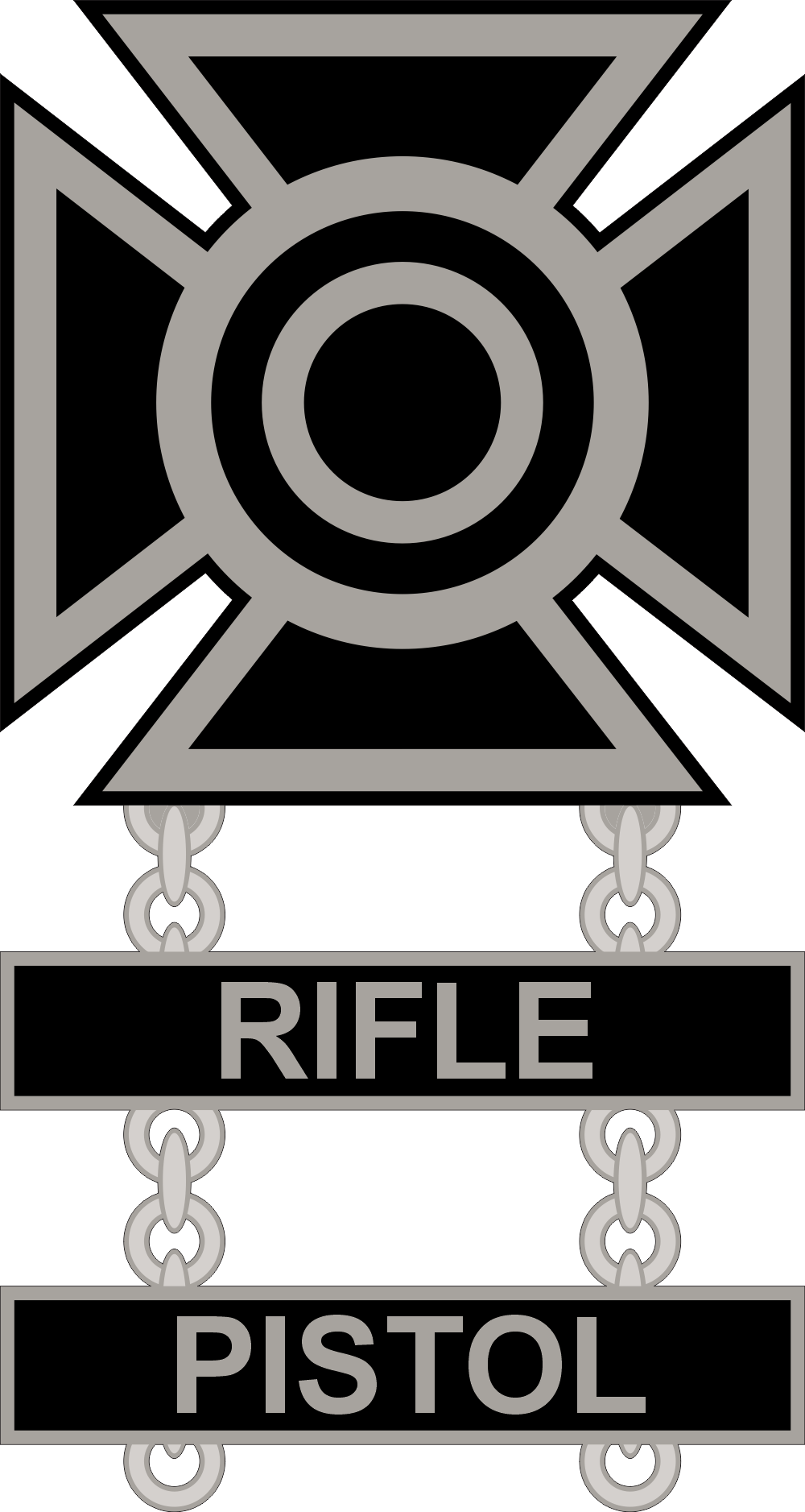 Army Sharpshooter Weapons Double Qualification Badge Decal