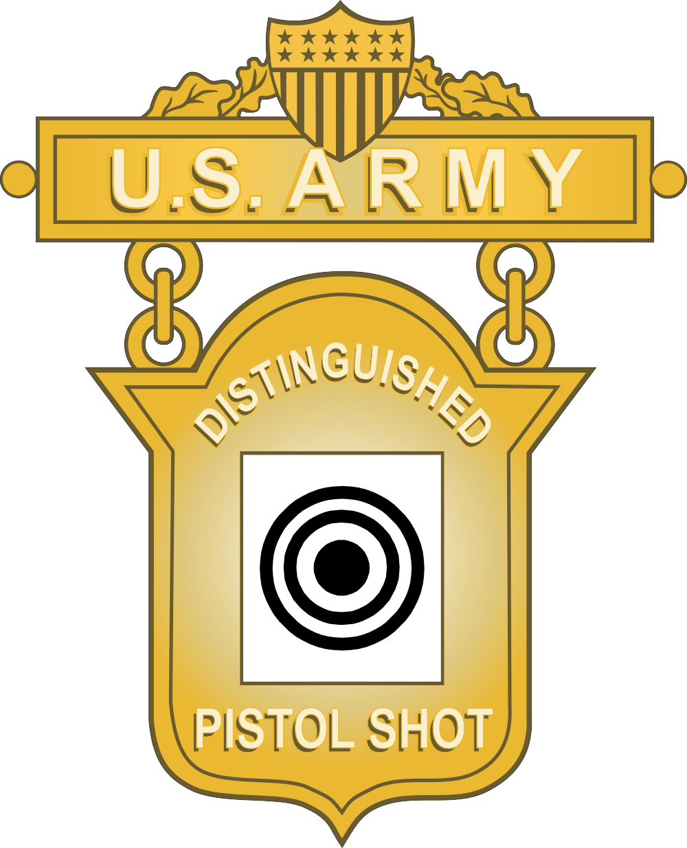 Army Distinguished Pistol Shot Decal