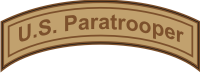 U.S. Paratrooper Tab Decal