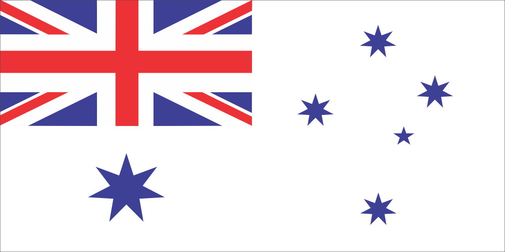 Australian White Ensign Flag Decal
