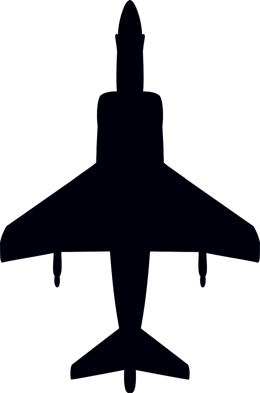 McDonnell Douglas AV-8B Silhouette (Black) Decal