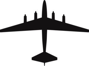 Boeing B-52 Model 464-29 Silhouette (Black) Decal