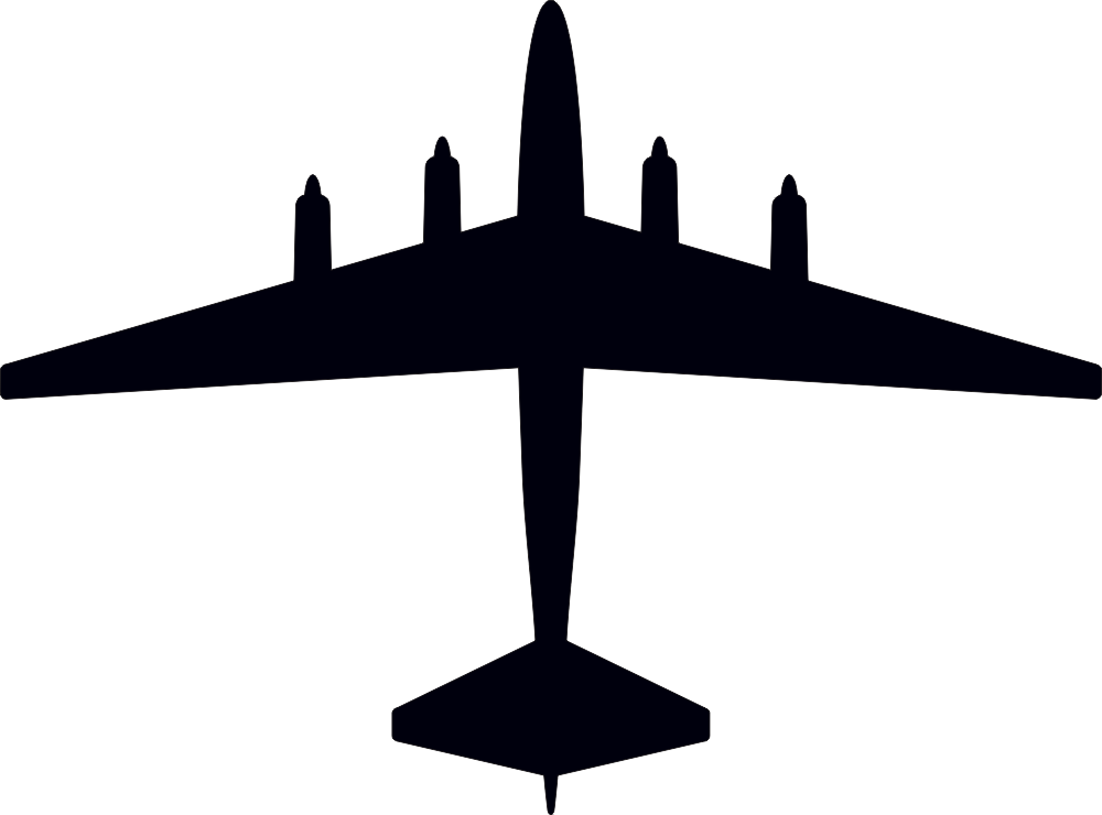 Boeing B-52 Model 464-29 Silhouette (Black) Decal