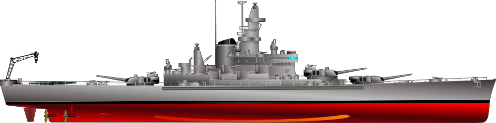 South Dakota Class Battleship BB Decal