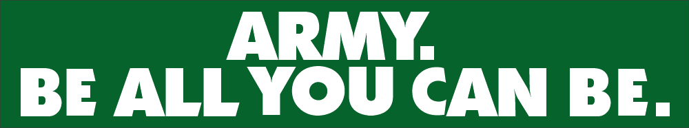 Army Be All You Can Be Decal