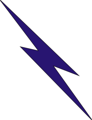 Lightning Bolt - 1 (Blue) Decal