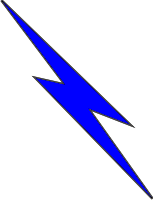 Lightning Bolt – 1 (Blue) Decal