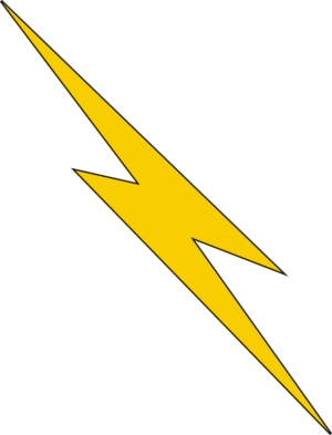 Lightning Bolt - 1 (Gold) Decal