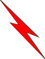 Lightning Bolt – 1 (Red) Decal