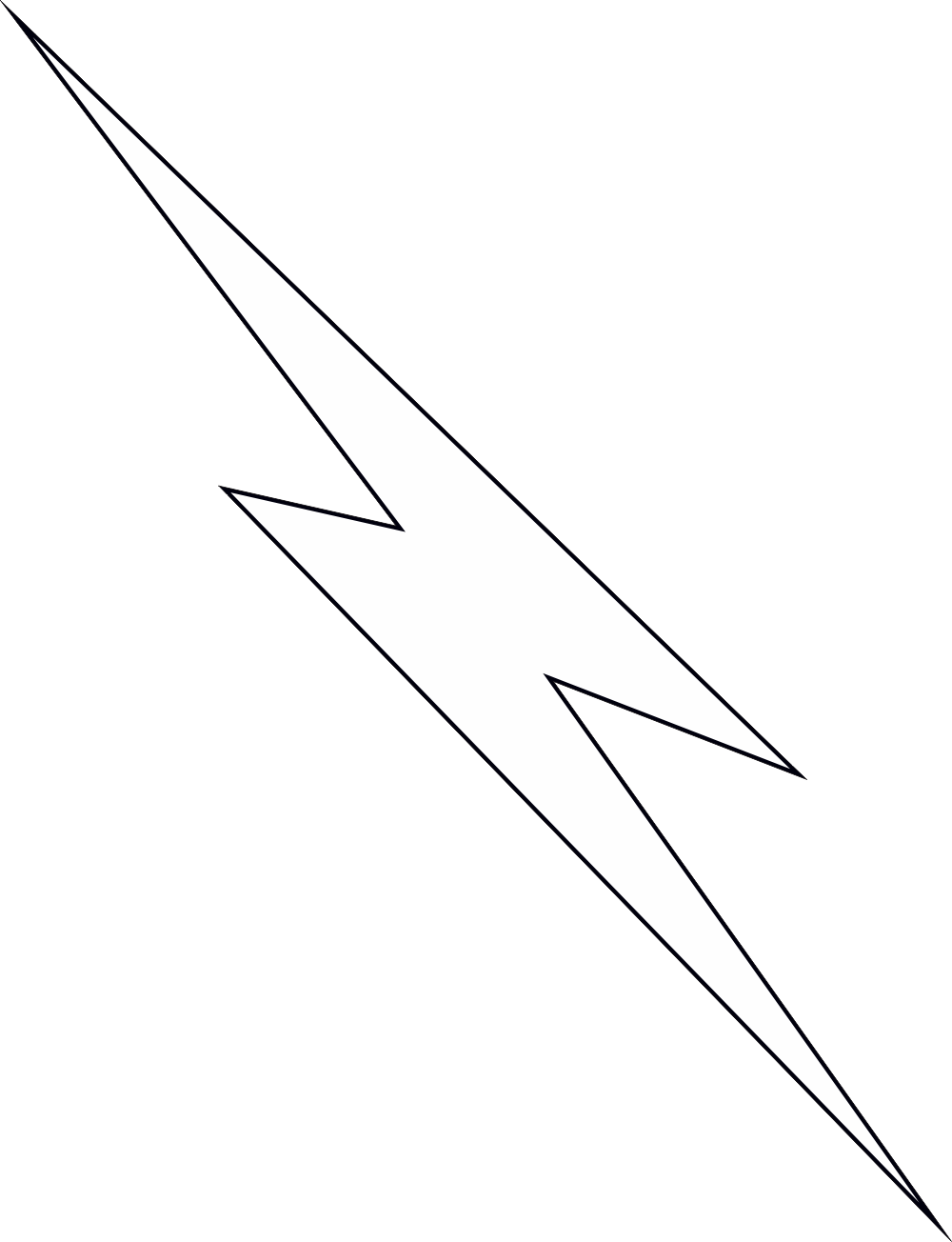 Lightning Bolt – 1 (White) Decal