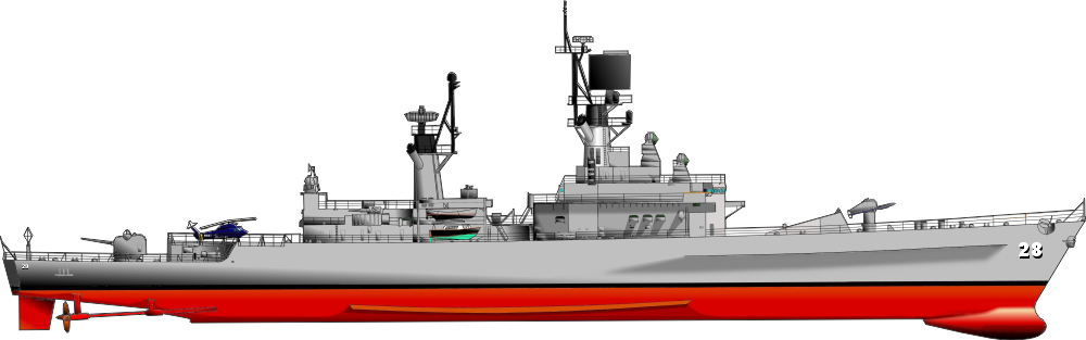 Belknap Class Guided Missile Frigate CG Decal