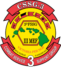 CSSG-3 Combat Service Support Group 3 Kaneohe Bay Decal