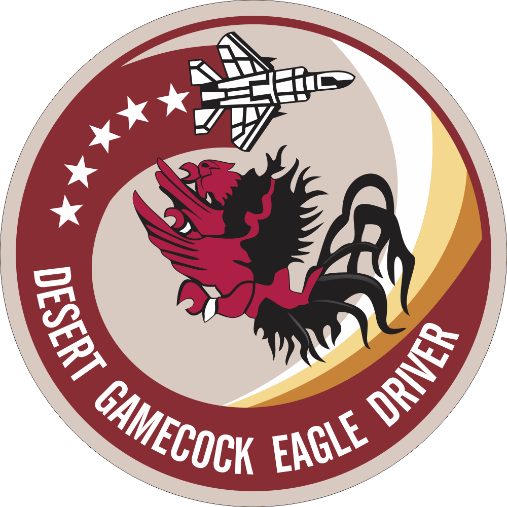 Desert Gamecock Eagle Driver Decal