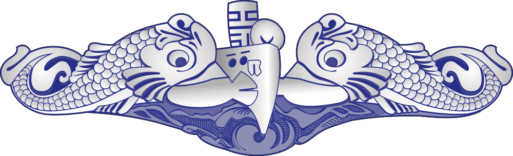 Submariner Dolphins (Blue) Decal