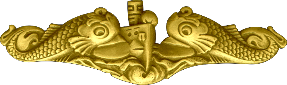 Submariner Dolphins (Gold) Decal