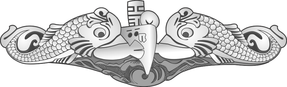 Submariner Dolphins (Gray) Decal