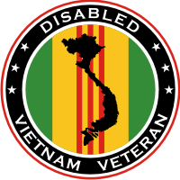 Disabled Vietnam Veteran Decal