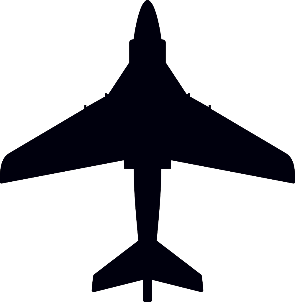 Grumman EA-6B Prowler Silhouette (Black) Decal