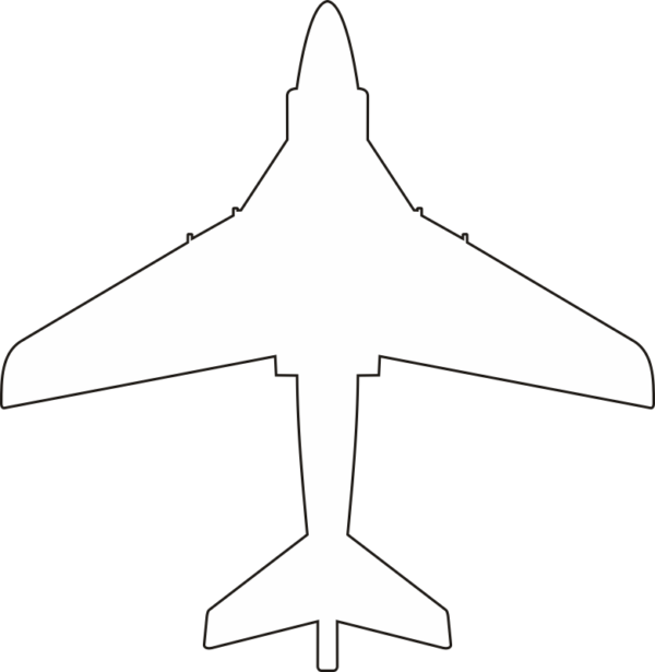 Grumman EA-6B Prowler Silhouette (White) Decal