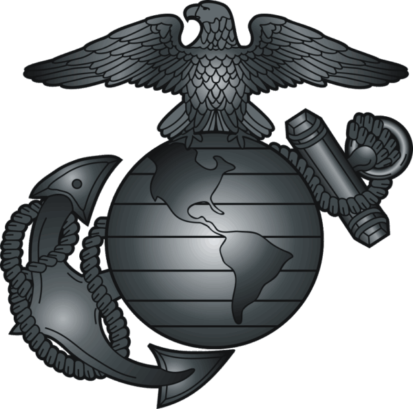 USMC Eagle Globe Anchor (Dark Silver) Decal