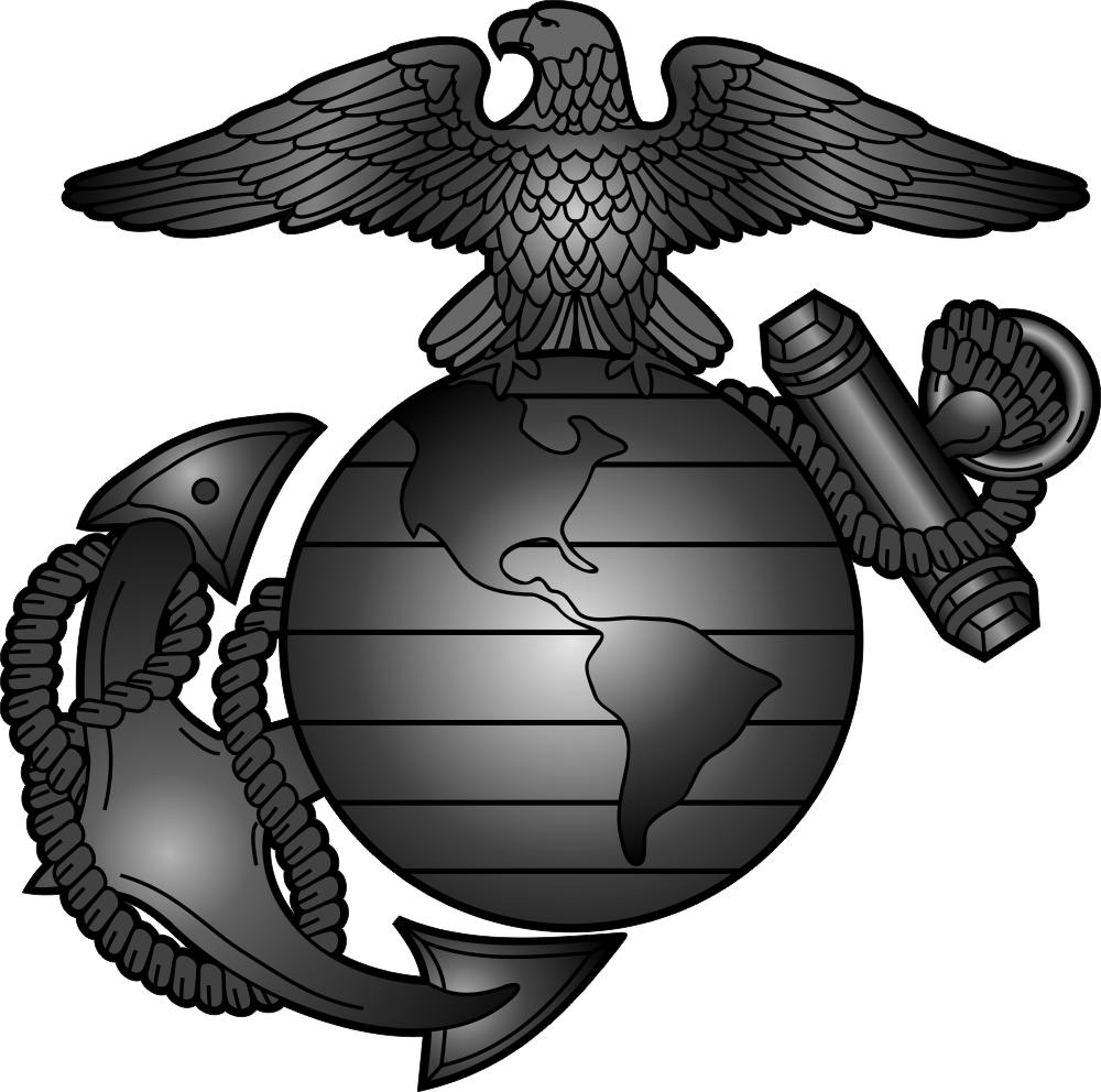 USMC Eagle Globe Anchor (Dark Silver) Decal