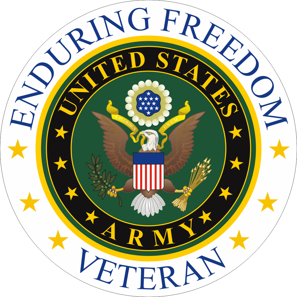 Enduring Freedom Veteran (v2) Army Decal