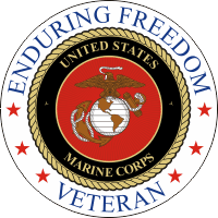 Enduring Freedom Veteran (v2) USMC Decal