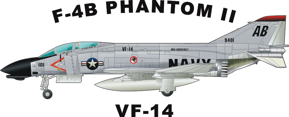 McDonnell F 4B Phantom II VF 14 Decal