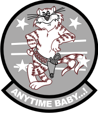 F14 Anytime Baby (Gray) Decal