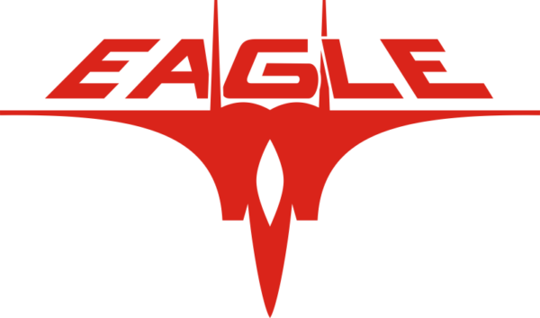F-15 Strike Eagle Helmet Insignia with Text (Red) Decal