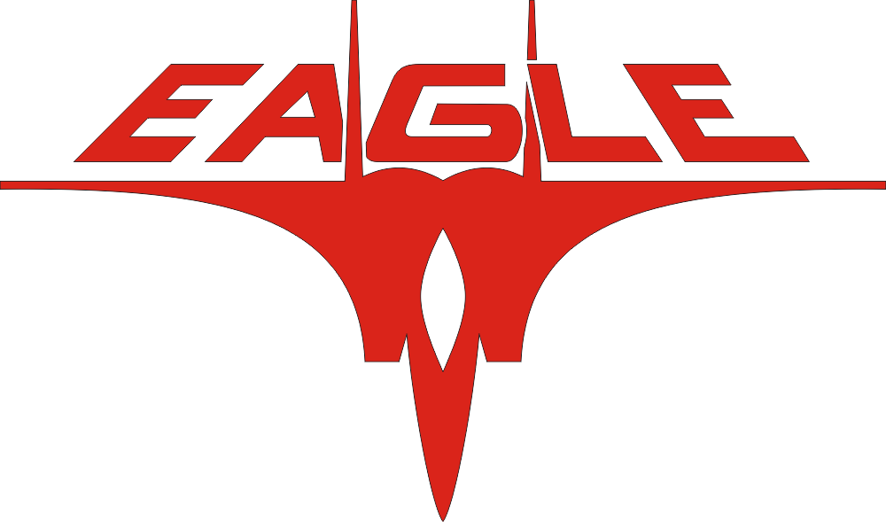 F-15 Strike Eagle Helmet Insignia with Text (Red) Decal