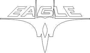 F-15 Strike Eagle Helmet Insignia with Text (White) Decal