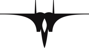 F-15 Strike Eagle Helmet Insignia (Black) Decal