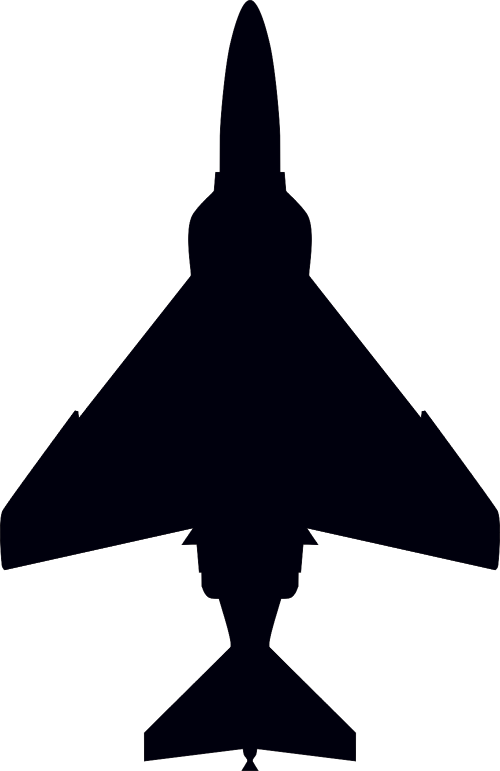 McDonnell Douglas F-4 Silhouette (Black) Decal