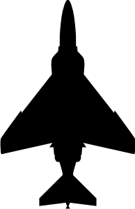 McDonnell Douglas F-4 Silhouette (Black) Decal