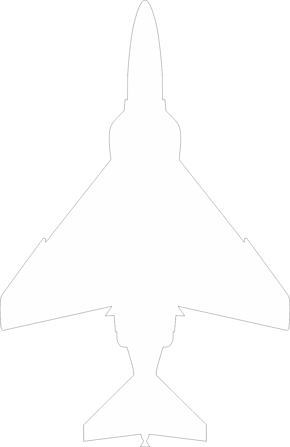 McDonnell Douglas F-4 Silhouette (White) Decal