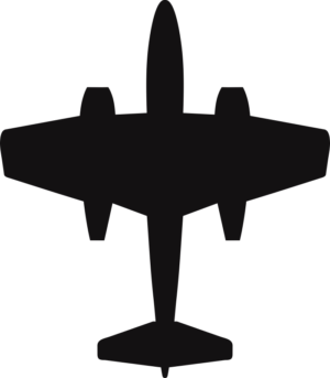 Gloster F-8 Meteor Silhouette (Black) Decal