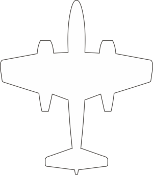 Gloster F-8 Meteor Silhouette (White) Decal