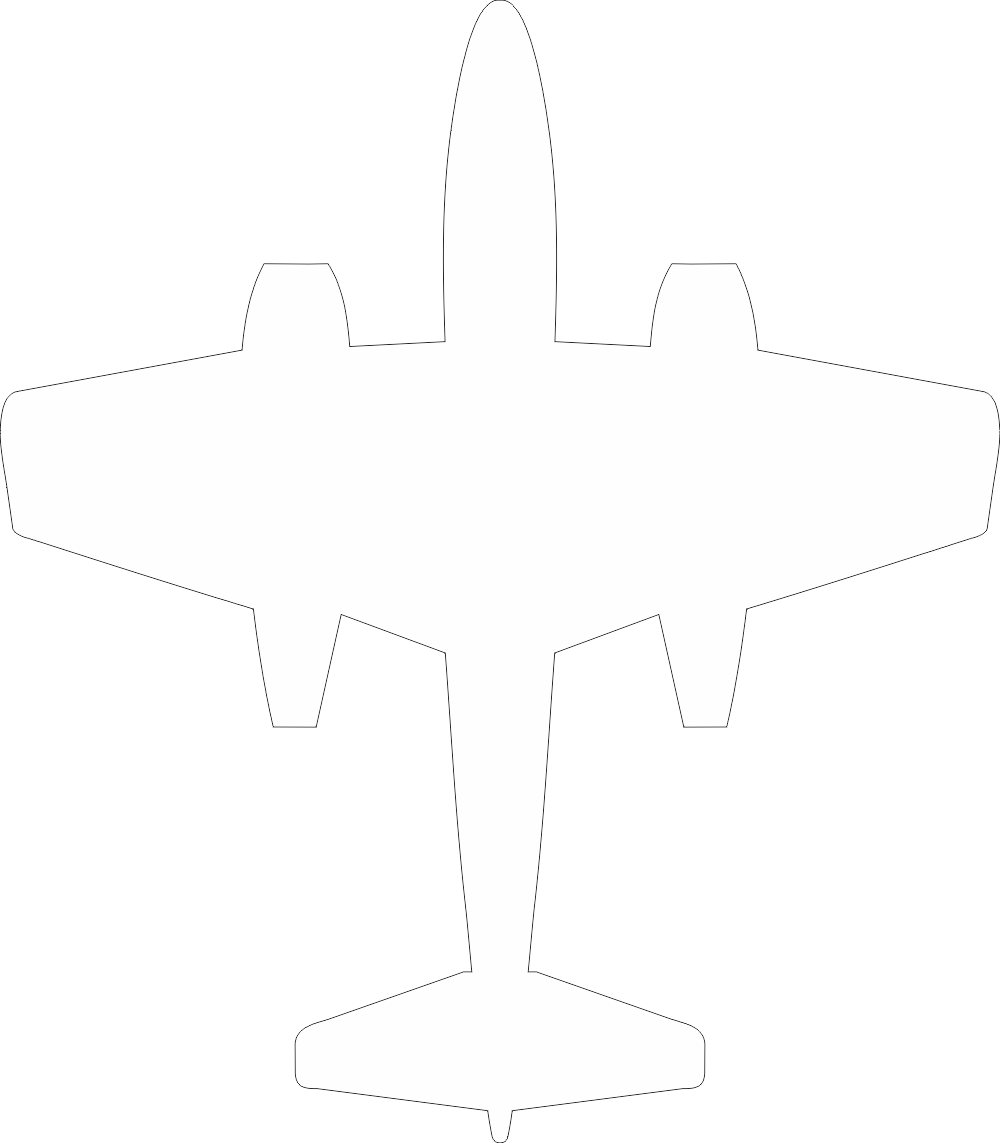 Gloster F-8 Meteor Silhouette (White) Decal