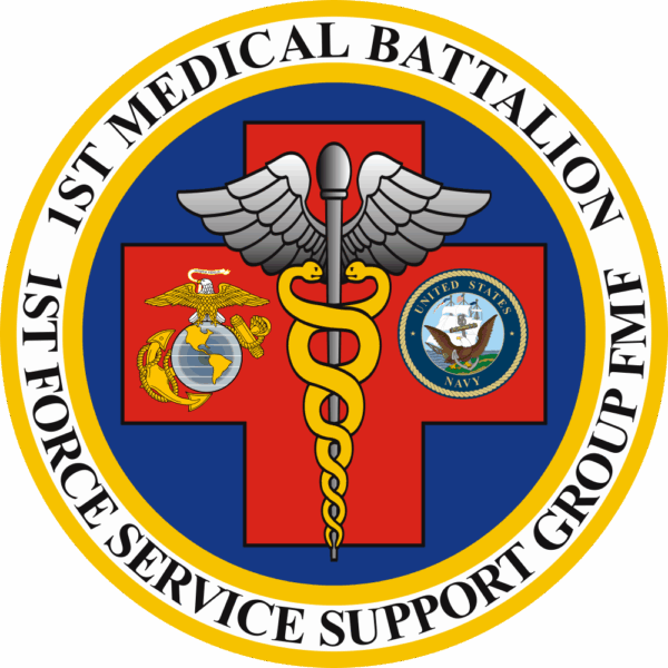 1st Medical Battalion FMF Decal