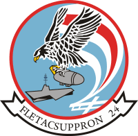 VR-24 Fleet Tactical Support Squadron 24 Decal