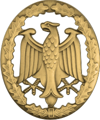 German Armed Forces Proficiency Badge (Gold) Decal - Military Graphics