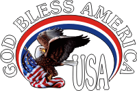 God Bless USA (White Text) Decal