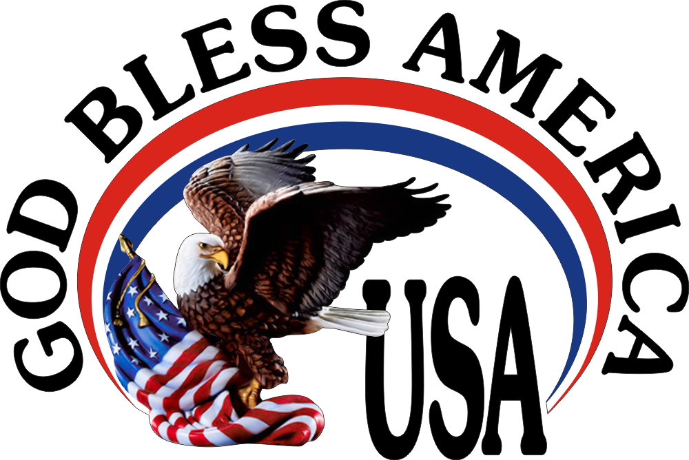 God Bless USA (Black Text) Decal