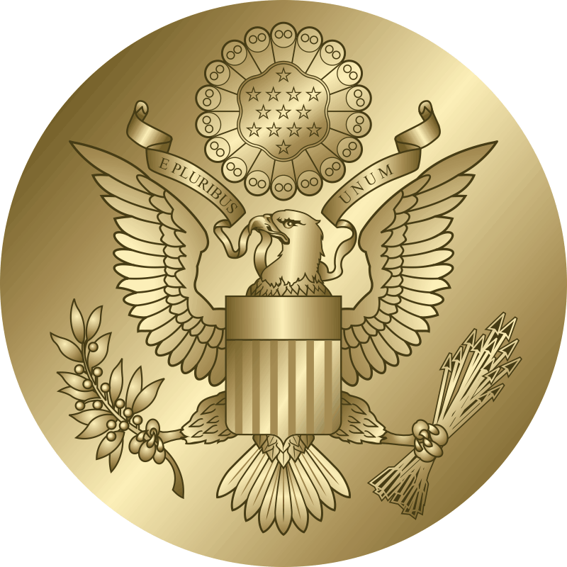 Great Seal of the United States (Gold) Decal