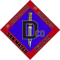 1st Battalion 1st Marines D Company Hill 921 Decal