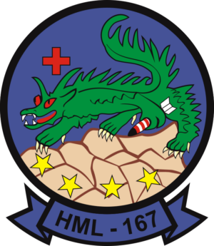 HML-167 Marine Light Helicopter Squadron Decal