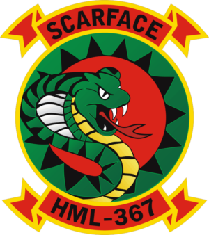 HML-367 Marine Light Helicopter Squadron Decal