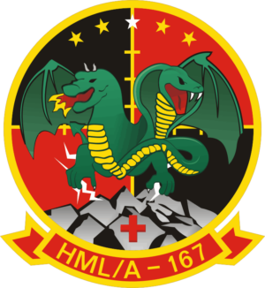 HMLA-167 Marine Light Attack Helicopter Squadron Decal